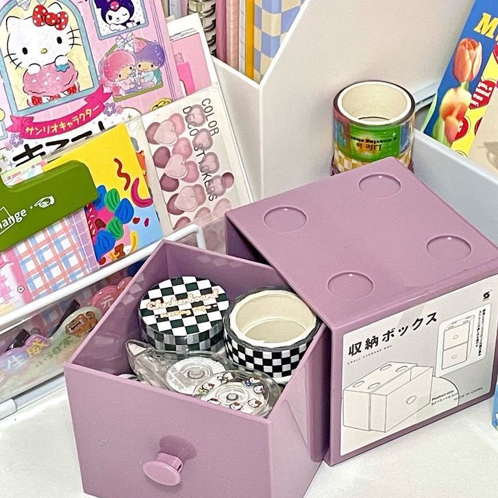 Hộp Đựng Trang Sức/Văn Phòng Phẩm Để Bàn Xếp Chồng Được Tiện Dụng