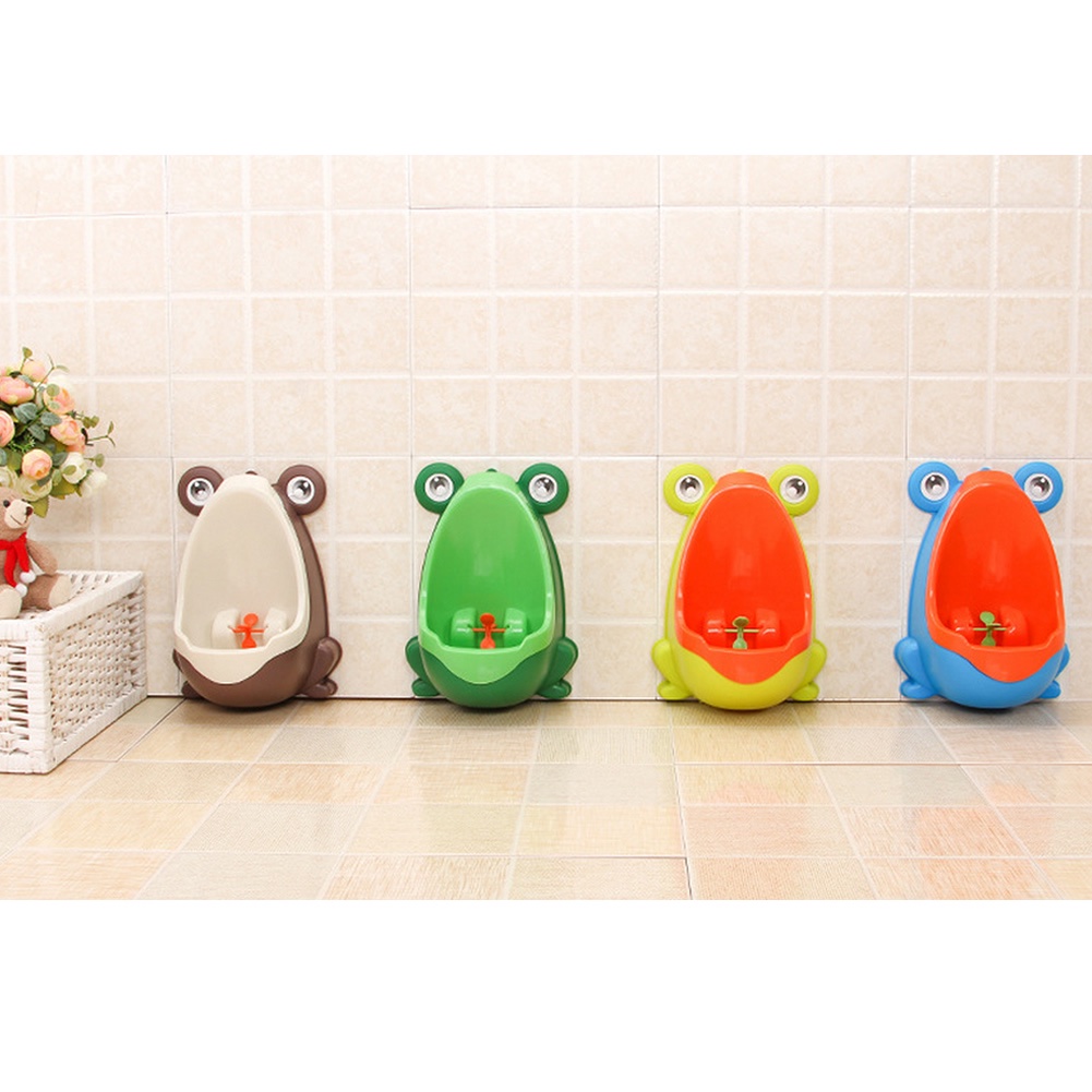 Bồn Tiểu Bằng Nhựa Hình Ếch Dễ Thương Cho Bé Trai