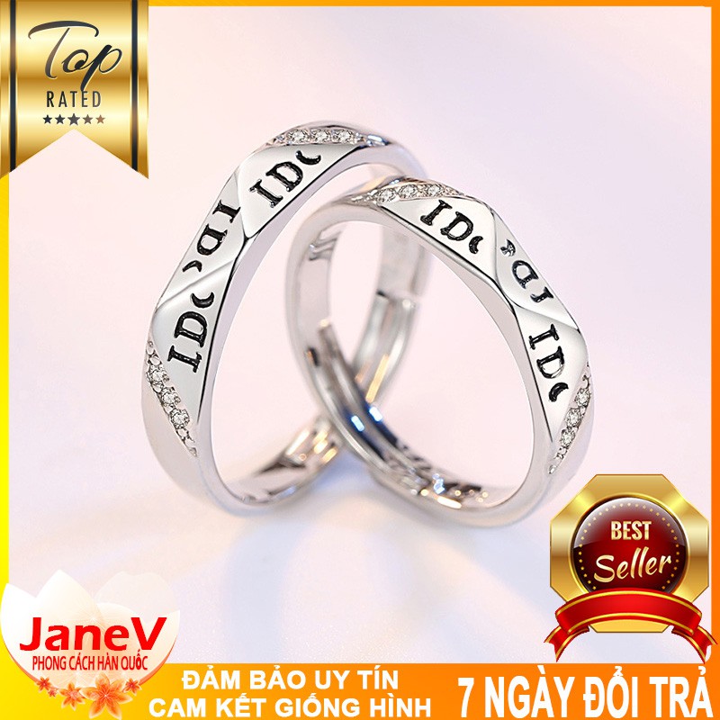 Nhẫn Cặp Nam, Nữ Phong Cách Hàn Quốc NC107