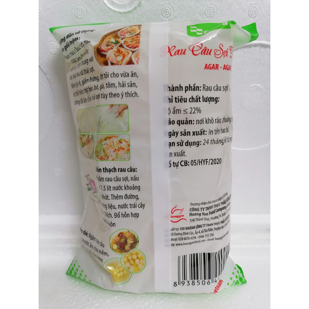 [Gói 20g] RAU CÂU GIÒN (DẠNG SỢI KHÔ) (trộn gỏi, nấu chè) [VN] ROVIN Agar - Agar Flakes (btn-hk)