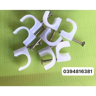 Đinh móc đóng dây điện - móc U móc bông mai nhựa đóng đinh đủ size