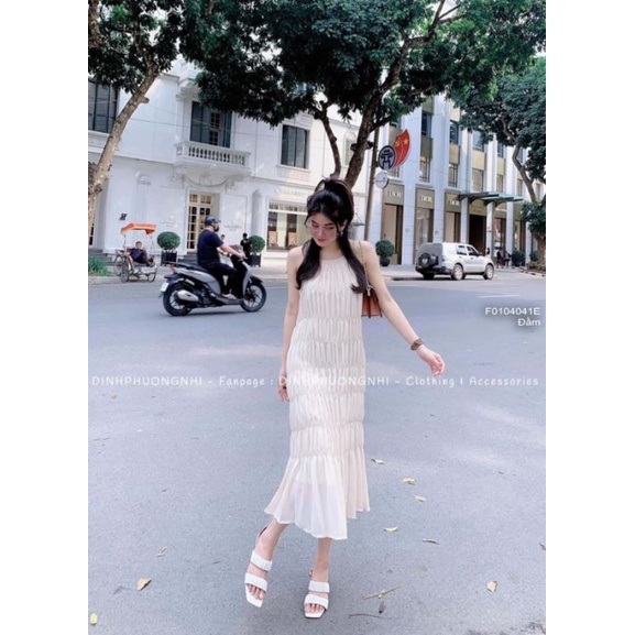 Đầm thun tay ngắn trước phối jean hồng cá tính 1407