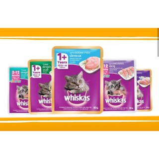 24 gói sốt mèo whiskas mix vị 80g ngẫu nhiên