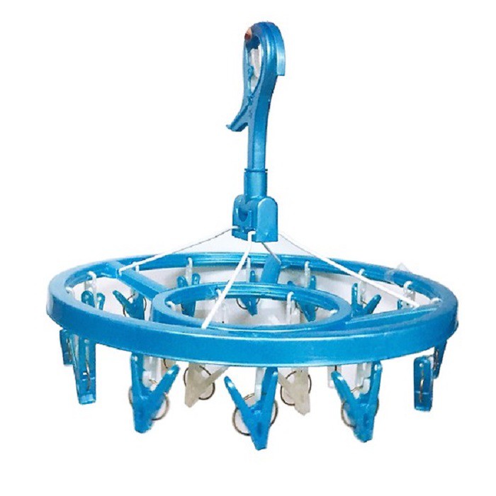 Khung phơi quần áo dạng tròn có 20 kẹp chữ A Hàng Nhập Khẩu Từ Nhật