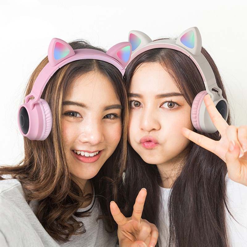 [HÀNG LOẠI 1]Tai nghe bluetooth tai nghe không dây tai nghe gaming Headphone tai mèo đẹp Anny Store2021