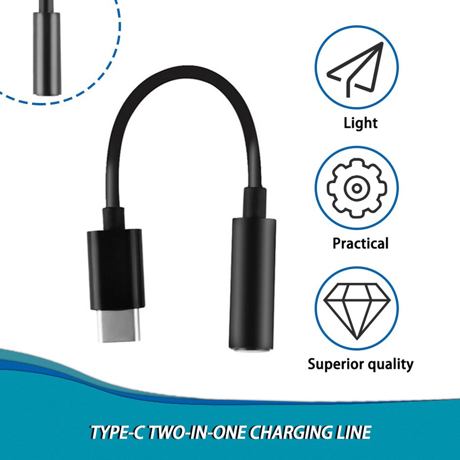 Cáp tai nghe Type-C chuyển đổi cổng USB-C sang jack nối 3.5mm