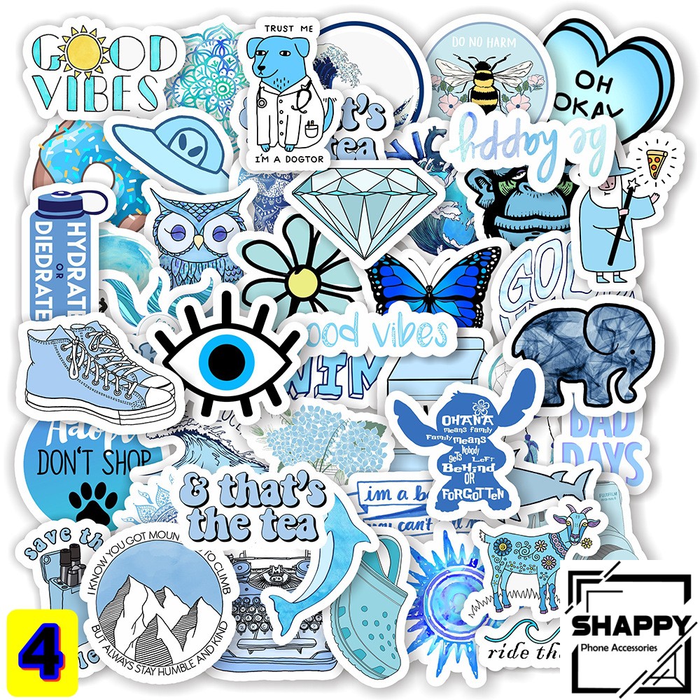 Sticker Dán VSCO Girl PVC Chống Thấm Nước | Dán Laptop - Dán Nón Bảo Hiểm - Dán Xe - Dán Vali [Shappy Shop]