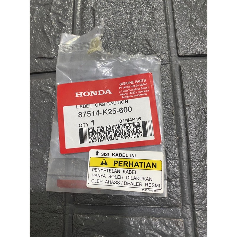 Tem Cảnh Báo CBS - Vario 150 2019, Vario 125 2019