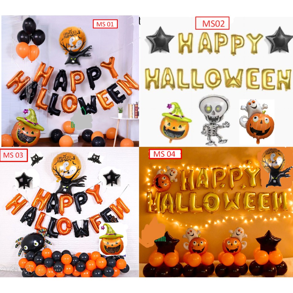 SET BONG BÓNG TRANG TRÍ HALLOWEEN HOT 2023  - Hana Party