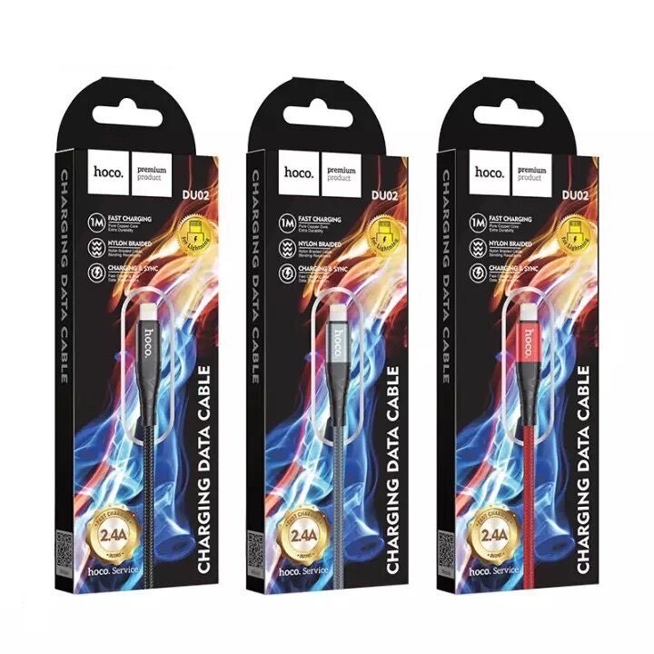 Cáp Sạc Nhanh IPHoco DU02. Sạc Nhanh Cáp bọc Dù Chống Đứt,Chống Gãy Gập,Dài 1 Mét ,2 Mét *SĂN SALE