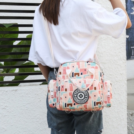 Balo Túi Xách Tay Bỉm Sữa Giữ Nhiệt Chống Nước Đựng Bình Sữa Cho Mẹ Và Bé Đồ Cơm Văn Phòng