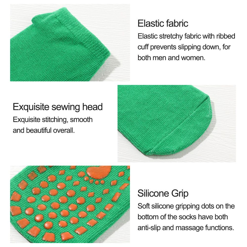 Đôi vớ cotton chống trượt mát xa chân thoáng khí cho người lớn/trẻ em