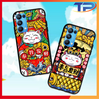 Ốp lưng Oppo Reno 5 / 4 / 4 Pro / 3 / 3 Pro / 2F / 2 / 10X Mèo Thần Tài 04