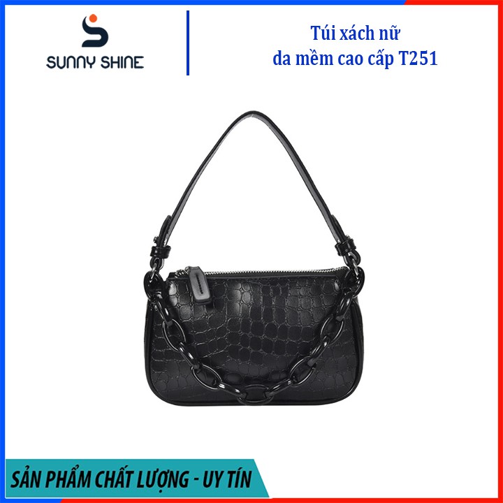 Túi xách nữ cao cấp, 3 dây đeo, túi kẹp nách sang trọng, phom đẹp, dự tiệc sang trọng T251