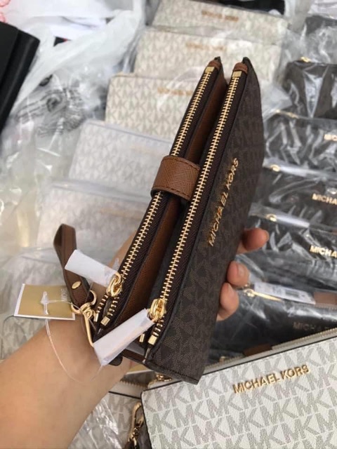 Ví MK 2 zip hiếm siêu đẹp AUTHENTIC