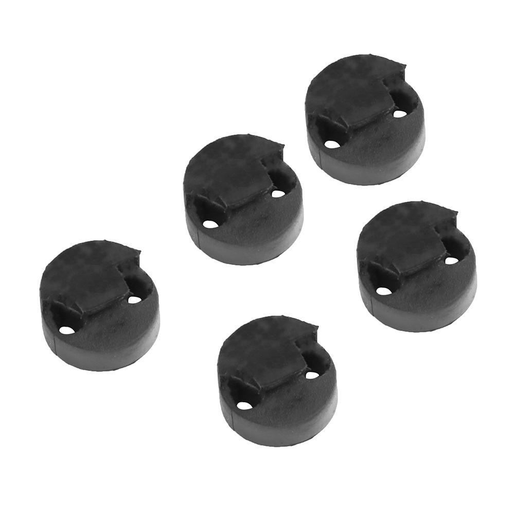 Practical 5pcs Black Acoustic Round Rubber Violin Mute Fiddle Silencer For Violin Sourdine Tools &