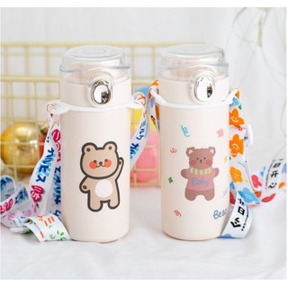 Sticker hình gấu bear xinh xắn chống nước văn phòng phẩm hình dán