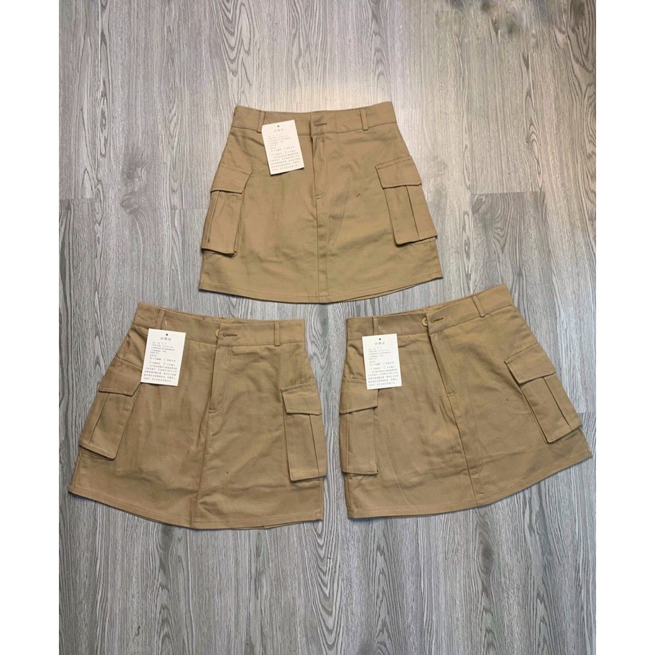 Chân Váy Kaki Chữ A Túi Hộp Có BIGSIZE_Haxuanstore