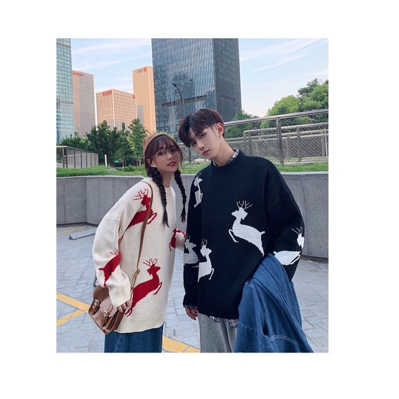 Áo len hươu noel QC