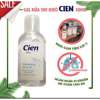 Gel rửa tay khô diệt khuẩn cien med 50ml
