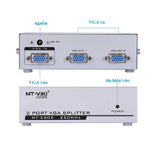 Bộ chia cổng VGA 1 ra 2 cổng hãng MT VIKI MT-1502