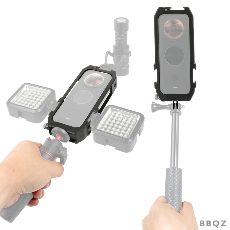 Khung Bảo Vệ Bằng Hợp Kim Nhôm Cnc Kèm Ngàm Gắn Bảo Vệ Cho Máy Ảnh Insta 360 One X2