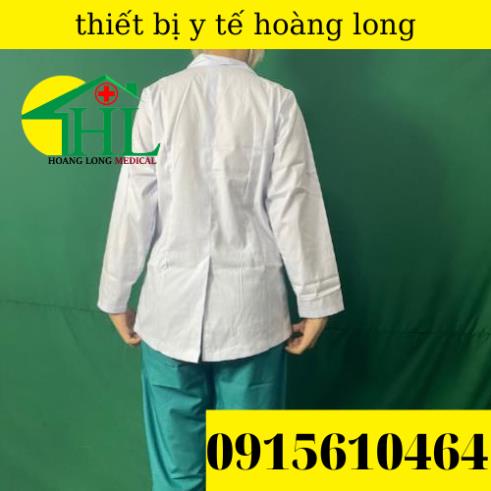 Áo Blouse bác sĩ dáng ngắn - tay dài nam các size M L XL 2XL