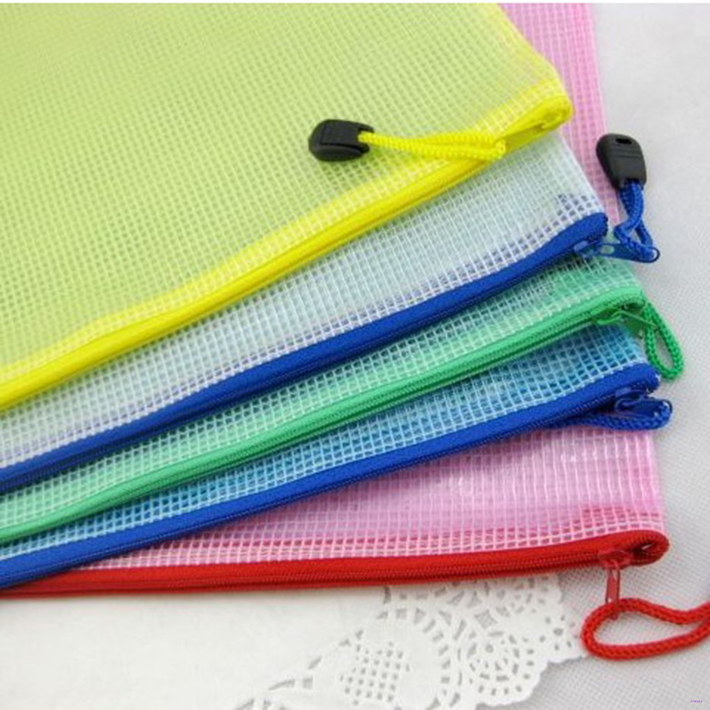 Túi Khóa Kéo Trong Suốt Đựng Văn Phòng Phẩm A3 / A4 / A5 / A6 / B4 / B5 / B6