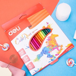 Bút chì màu Deli C00120 ( 24 màu )