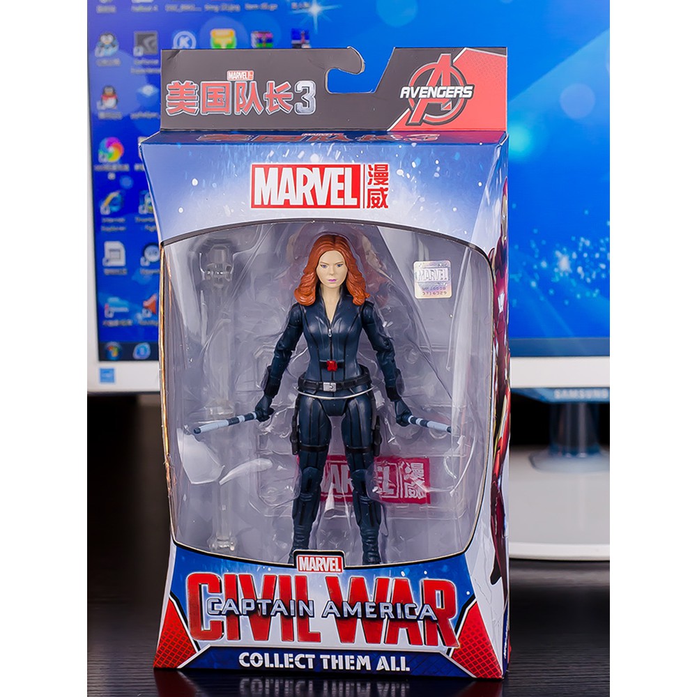 Mô hình Black Widow Captain America Civil War ZD Toys 16cm Avengers