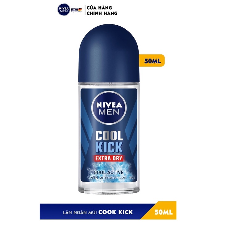 Lăn khử mùi nam Nivea men 50ml Deep | Black & White | Dry Impact | Silver Protect | Amazon | Espresso | Cool Kick