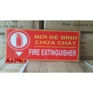 Biển báo Nơi để bình chữa cháy bằng mica