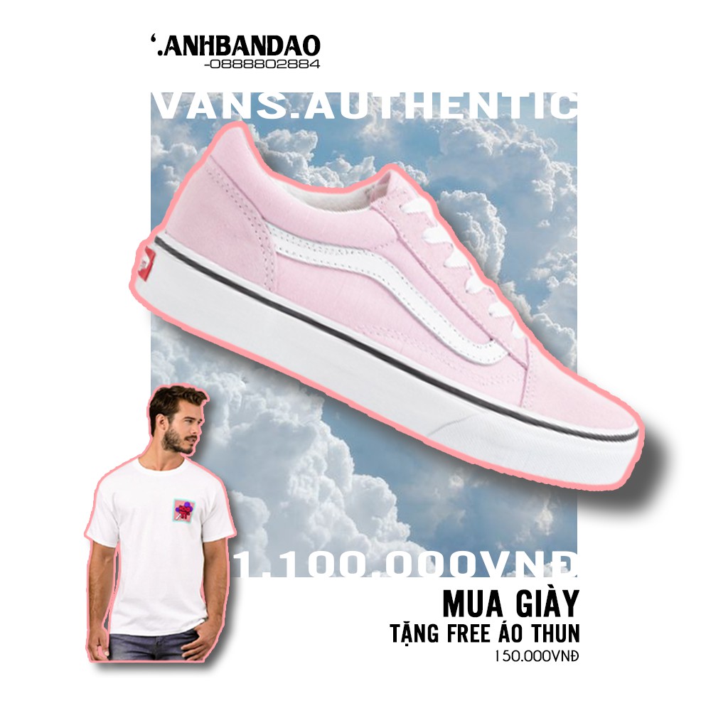 Giày Sneaker Unisex Vans Old Skool Skate Shoe Blushing Pink Classic