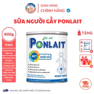 Sữa tăng cân Ponlait Weight Gain hộp 900G - Sữa mát tăng cân dành cho người gầy