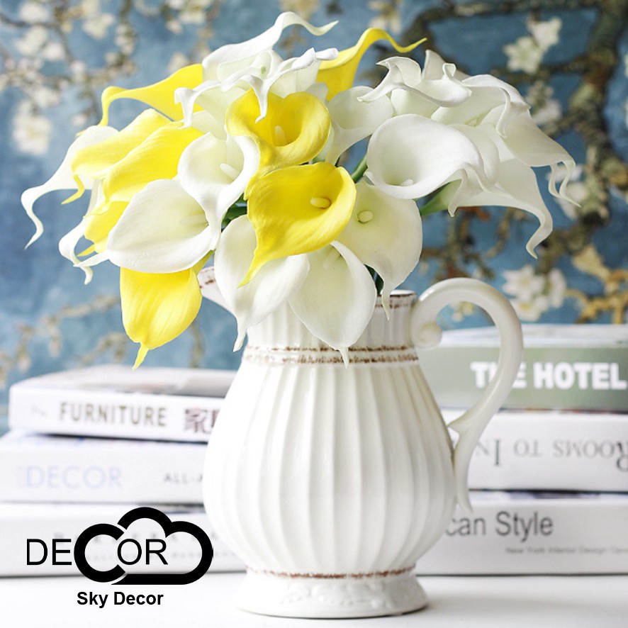 NHÁNH, CÀNH HOA LYS TRANG TRÍ NHÀ CỬA, ĐẠO CỤ CHỤP ẢNH SẢN PHẨM - Sky Decor