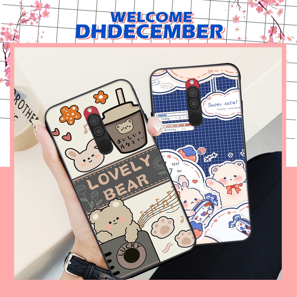 Ốp lưng Xiaomi REDMI 8 in hình nice ,good luck happy ốp xinh viền dẻo đẹp chất