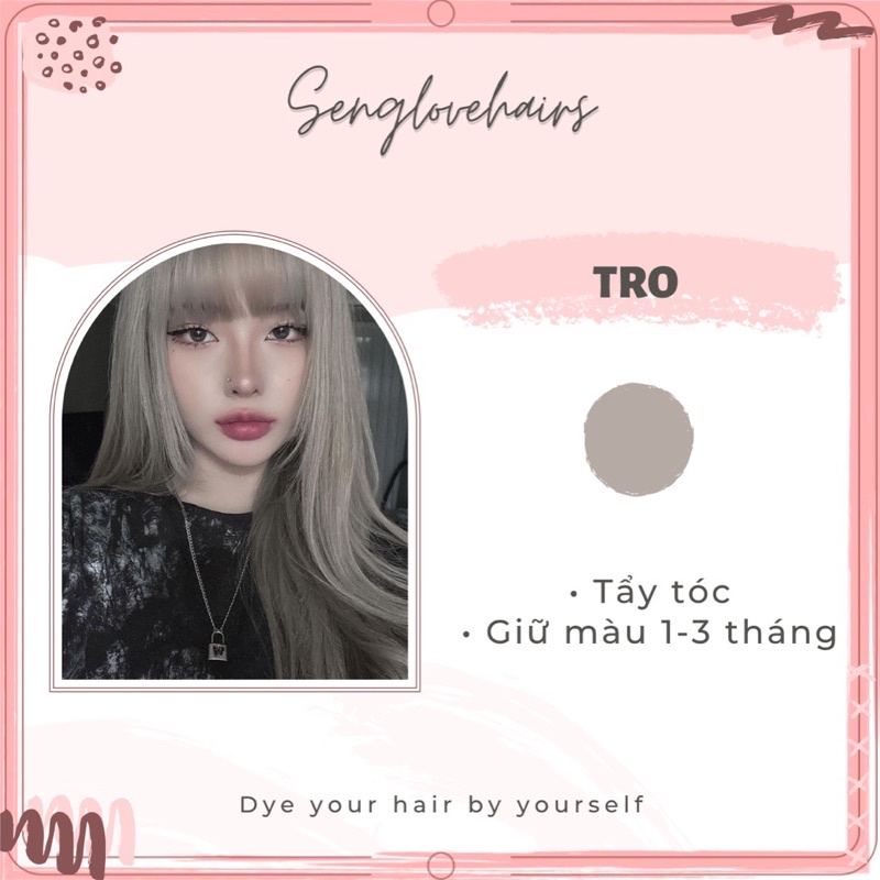 ( Tẩy tóc ) Thuốc nhuộm tóc màu TRO