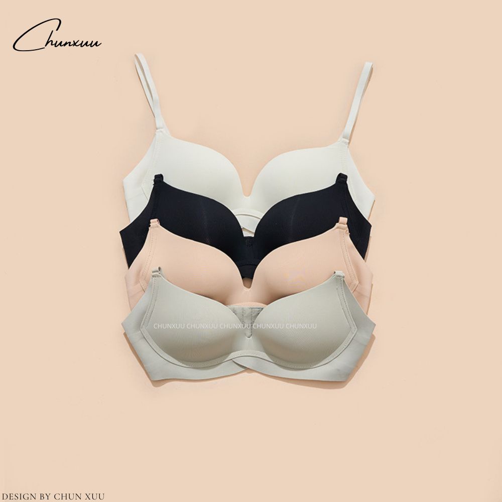 Áo lót nữ đệm mỏng không gọng vải su lạnh co dãn mềm mại nâng ngực Chun - AV59
