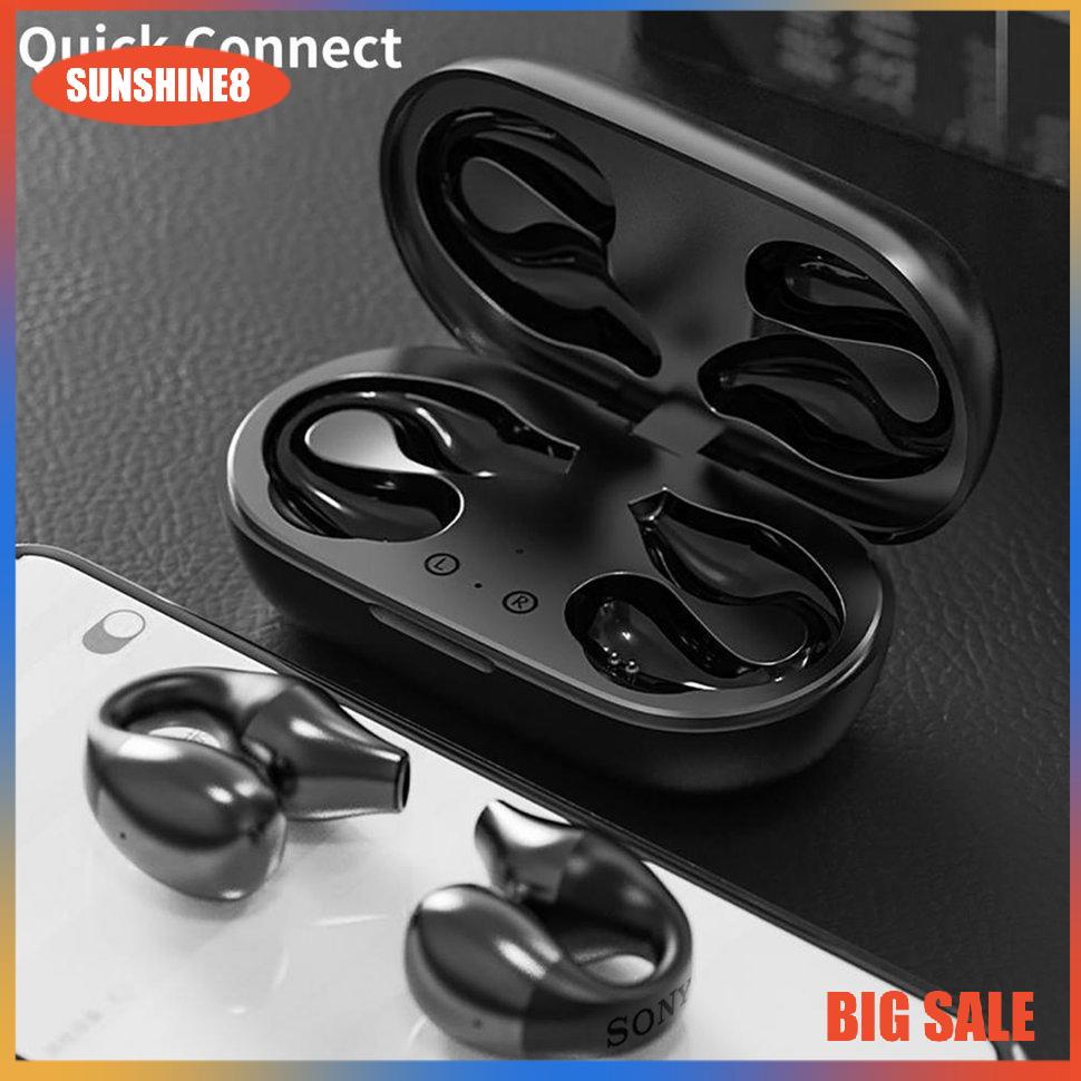 【SUN】Earphones Wireless Sport Stereo Fingerprint Touch Stable Transmission Earphone