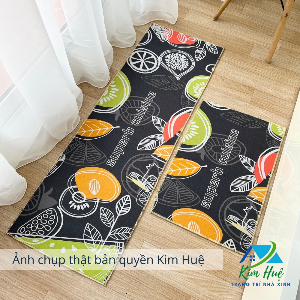 Bộ 2 miếng Thảm lau chân Cao Cấp, đủ mẫu để bạn lựa chọn, kích thước 40cm*60cm và 1 tấm 40x120cm