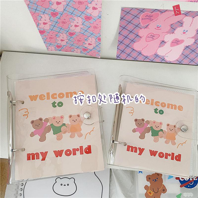 Album Ảnh Trong Suốt 10cm 13cm Hình Gấu Nhảy Múa Đáng Yêu