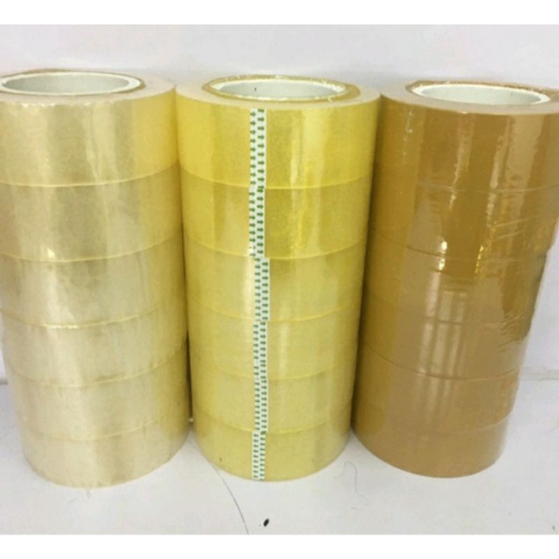 #Sale sốc# Băng dính bản to màu trắng -vàng - nâu - cảnh báo chống vỡ hàng siêu dính nhiều keo, không mùi, lõi cuộn nhỏ