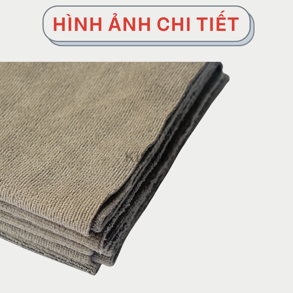 Khăn Lau Xe ✌ MICROFIBER ✌ Khăn Lau Xe Cao Cấp Không Viền 40x40cm