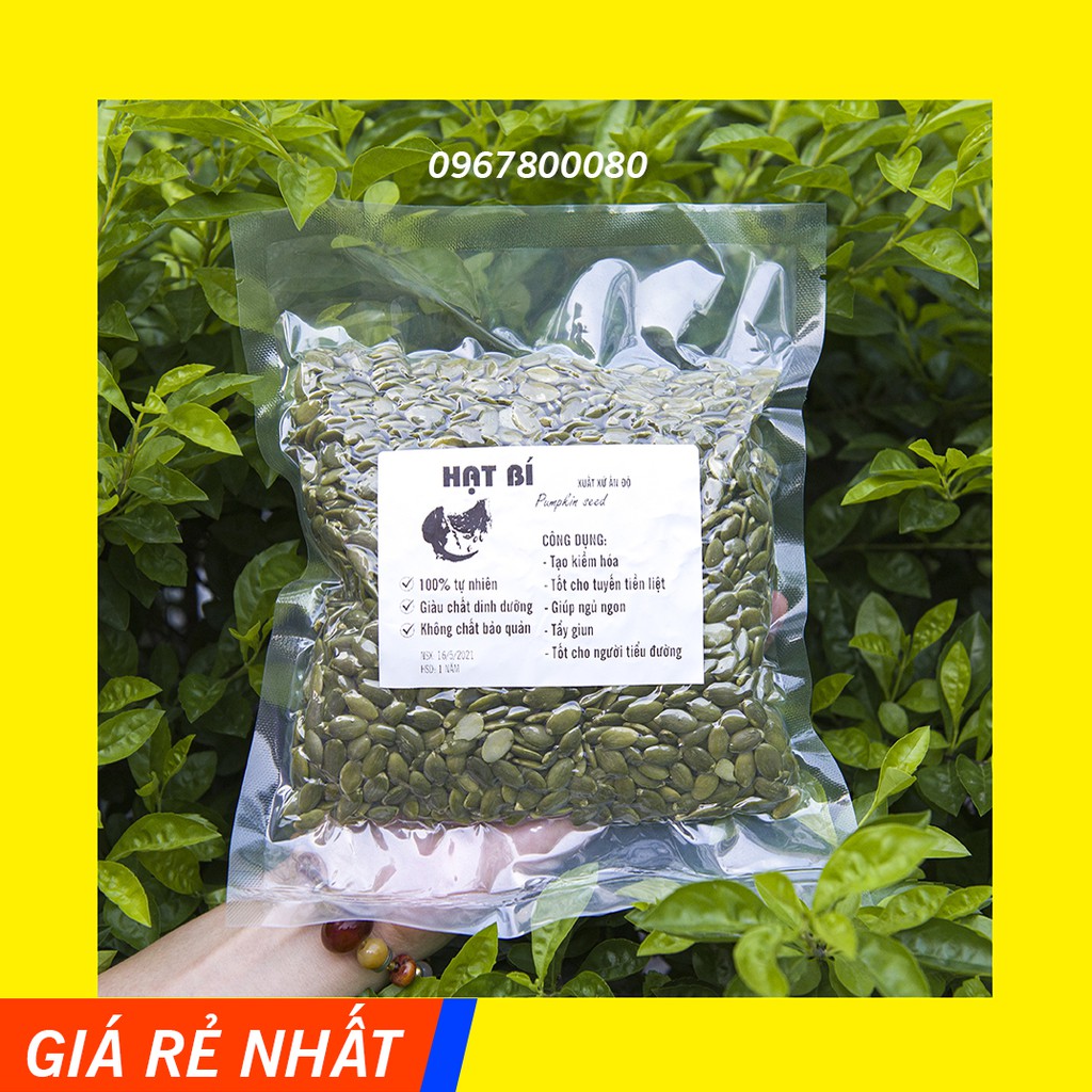 500g nhân bí xanh Ấn Độ loại 1