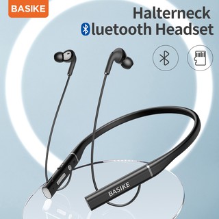 Tai nghe Bluetooth BASIKE-TW50 đeo cổ phong cách thể thao thời lượng pin
