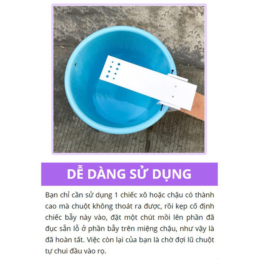 Dụng cụ bẫy chuột Rattali - Bẫy bắt chuột siêu đơn giản