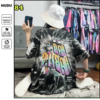 Áo thun nam nữ form rộng tay lỡ màu loang cực ngầu ,áo phông form rộng loang màu