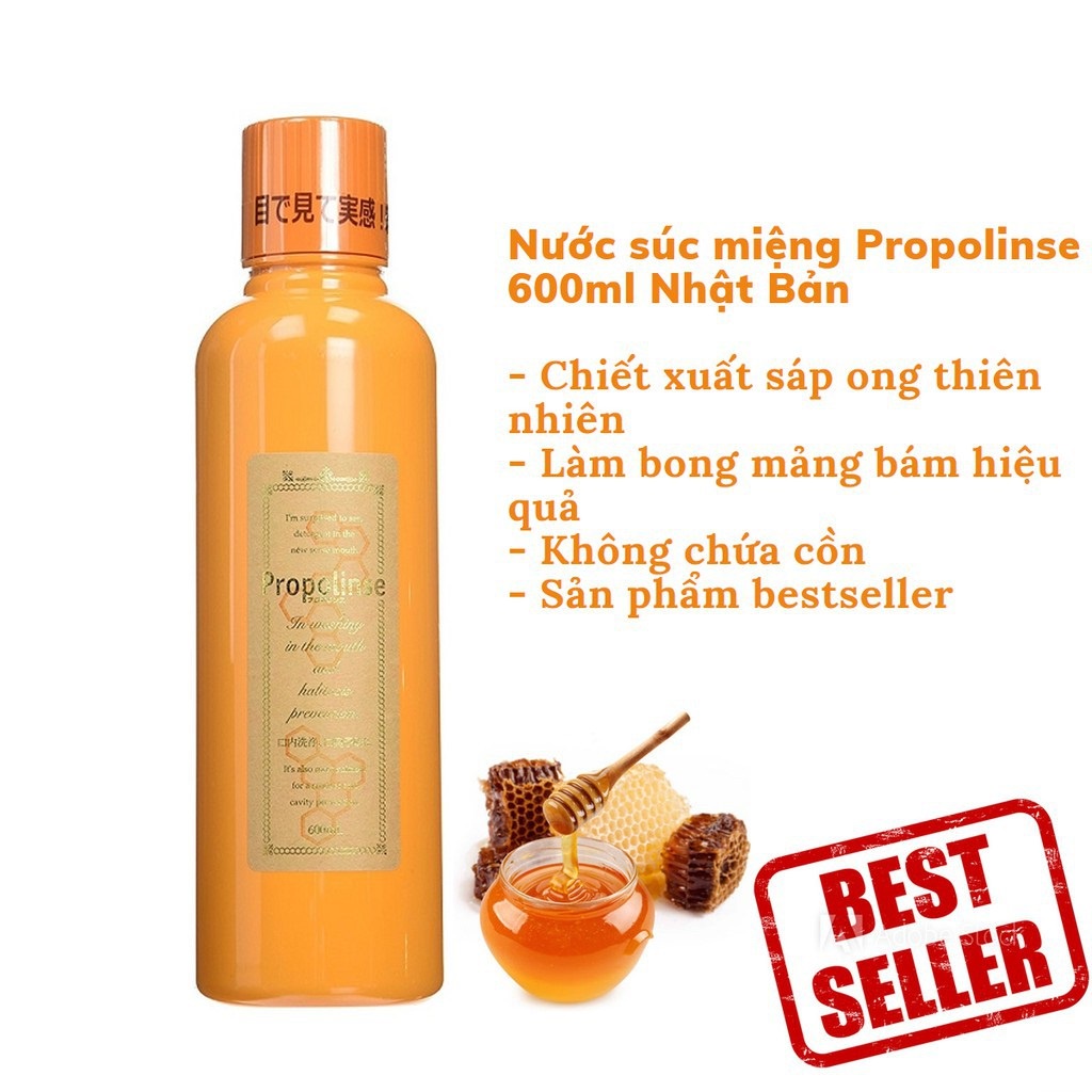 Nước súc miệng Propolinse Nhật Bản chai 600ml