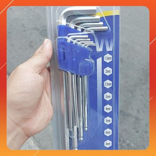 Bộ lục giác 6 cạnh chất liệu chắc bền, bộ 9 cây như hình