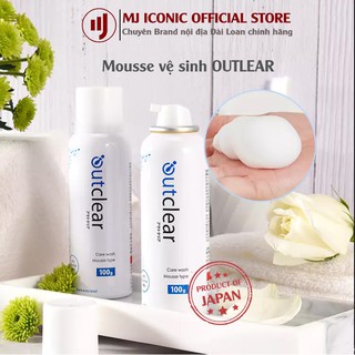 Dung Dịch Vệ Sinh Phụ Nữ Dưỡng Trắng Dạng Bọt Outclear Mousse HANAMISUI 100g
